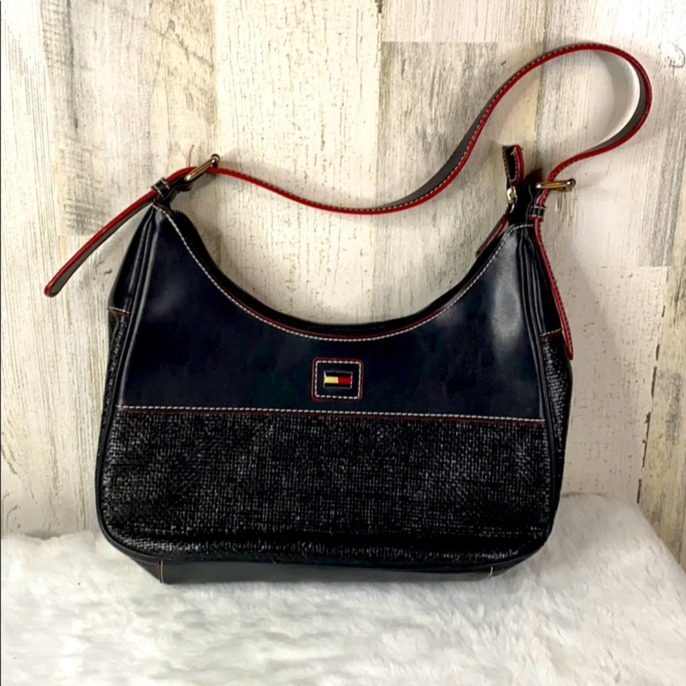Tommy Hilfiger Wicker / Straw Purse Bag